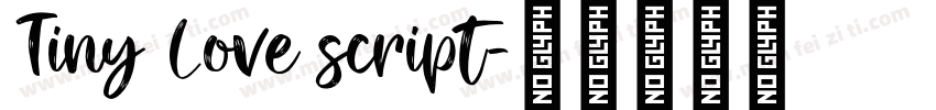Tiny Love script字体转换